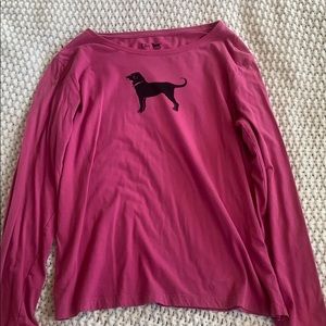 Long sleeve black dog shirt